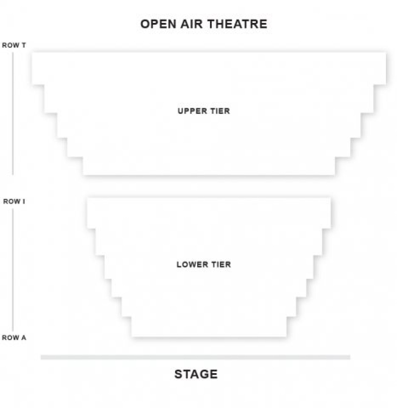 Distribuzione posti Regent's Park Open Air Theatre
