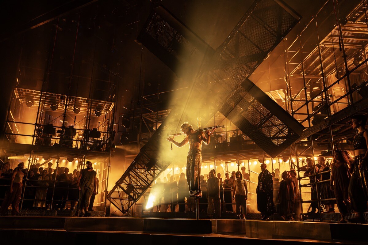 Sam Ryder in Jesus Christ Superstar al London Palladium. Foto di Johan Persson